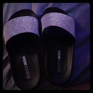 Glitter Slides from fashion nova